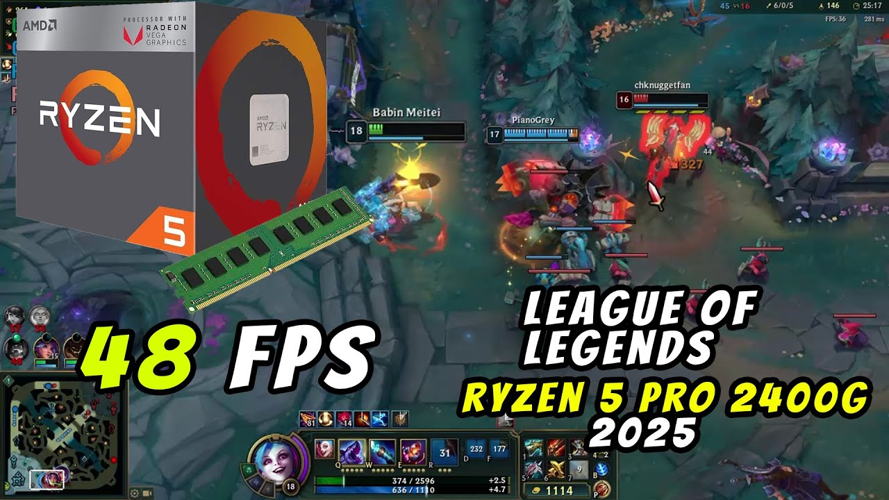 League of Legends on Ryzen 5 2400G in 2025 – Still a Budget Beast