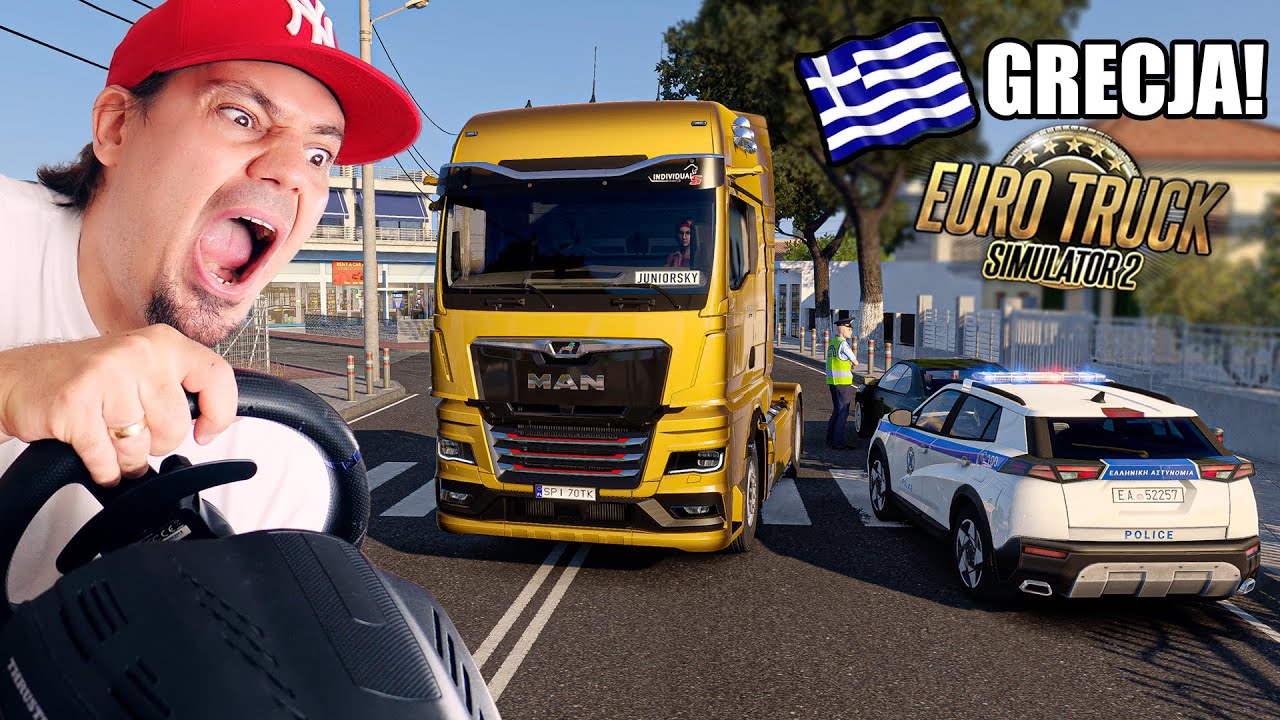 🚛 SPOTKANIE Z *GRECKĄ POLICJĄ* W NOWEJ AKTUALIZACJI | Euro Truck Simulator 2