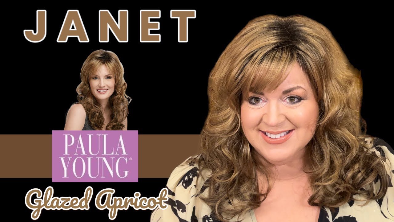 JANET frrom Paula Young | Exclusive Color GLAZED APRICOT 🧡 Long Romantic Curls 🧡 (Unbox & Review)