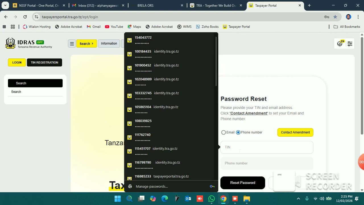 JINSI YA KU RESET PASSWORD KWENYE MFUMO WA IDRAS ILI KUINGIA | HOW TO RESET PASSWORD FOR IDRAS LOGIN