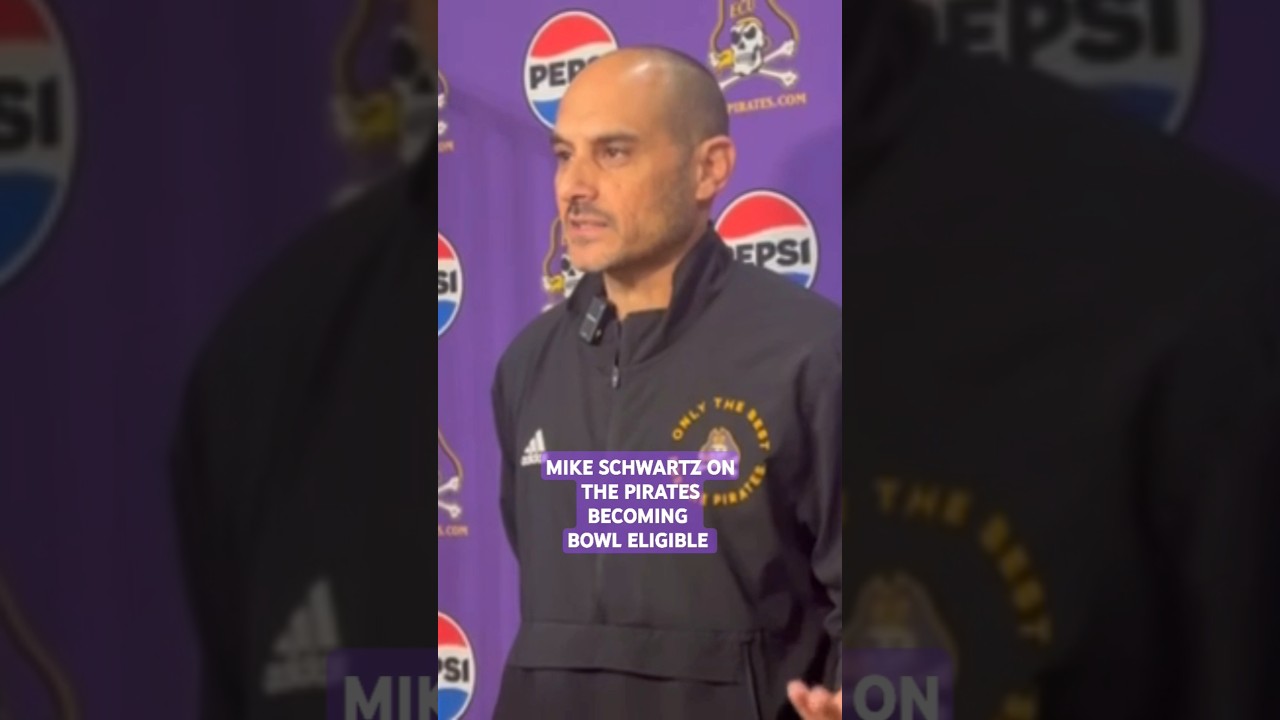 MIKE SCHWARTZ EXCITED ABOUT THE PIRATES BECOMING BOWL ELIGIBLE 