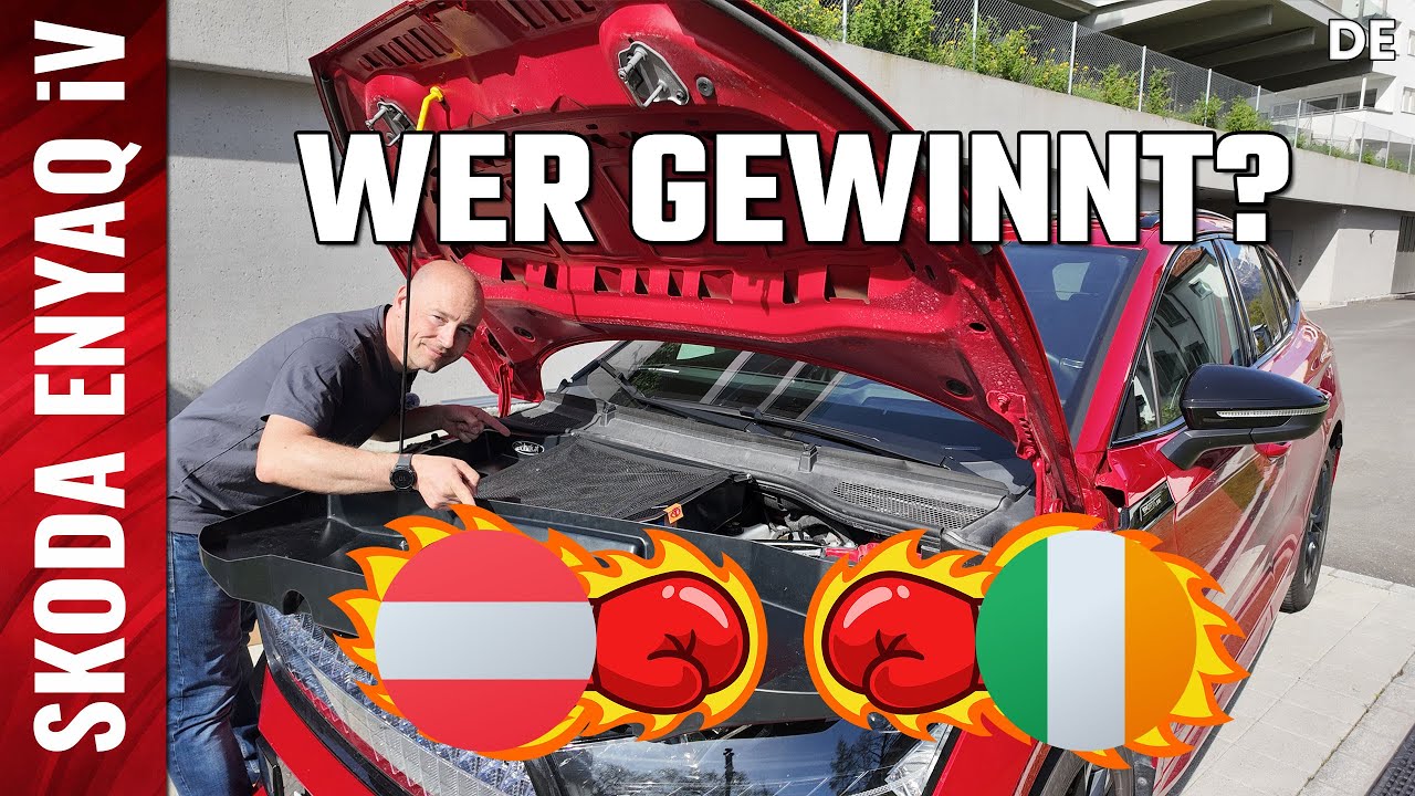 Motorraum-Ablagen (Frunk) für den Skoda ENYAQ - Der grosse Vergleich beider Lösungen [DE]