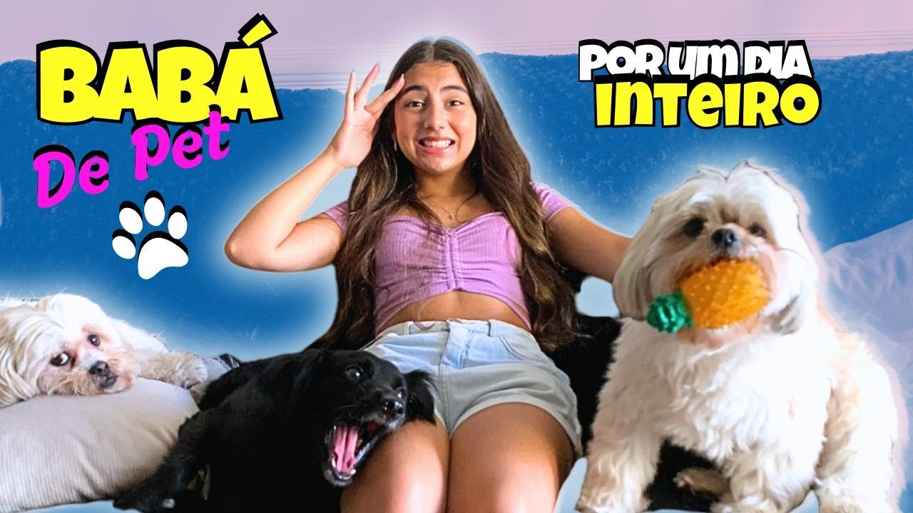 FUI BABÁ DE 3 CACHORRINHOS POR UM DIA INTEIRO ! Julia Moraes