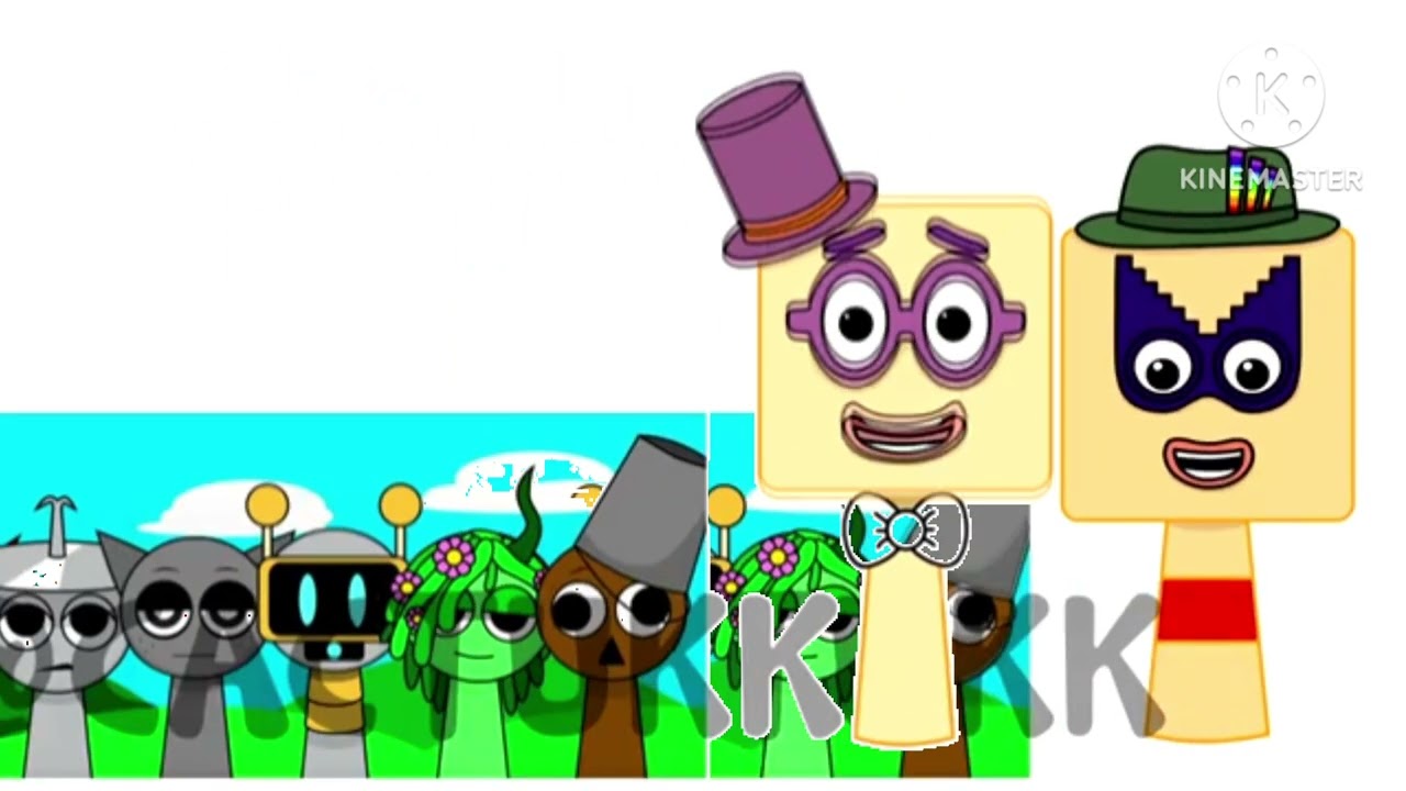 Sprunki OC 20 (from Numberblocks) and 21 (from Numberblocks) creator: @cactukk