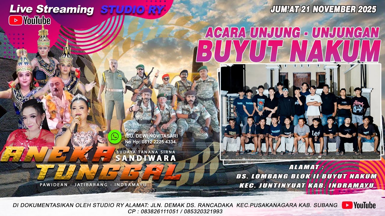 🔴LIVE #MALAM ANEKA TUNGGAL | UNJUNGAN BUYUT NAKUM | LOMBANG - JUNTINYUAT - IM | JUM'AT 21 NOV 2025