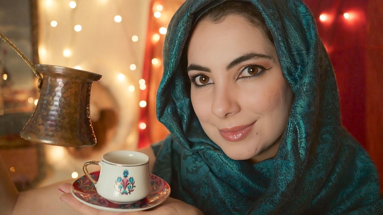 ASMR ROLEPLAY | CAFETERIA OTOMANA Relaxante para Dormir (Atendimento, Café Turco e especiarias)