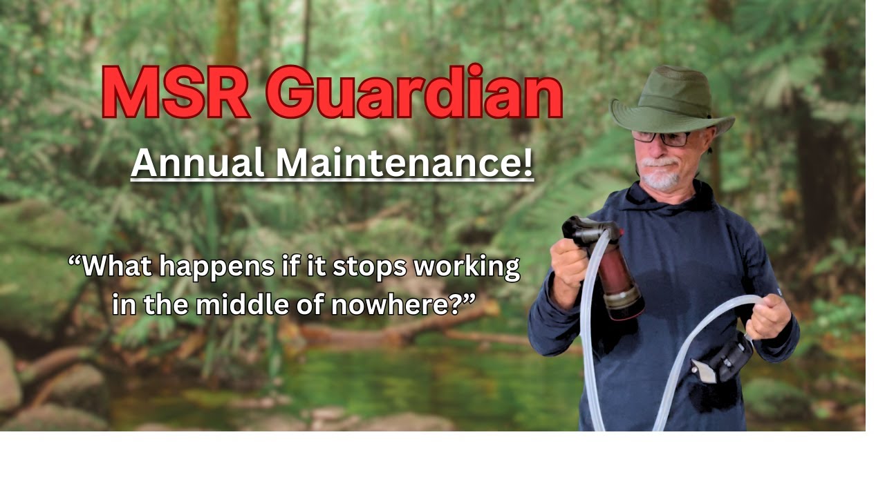 MSR annual maintenance kit and how to use it on the MSR Guardian water filtration pump.