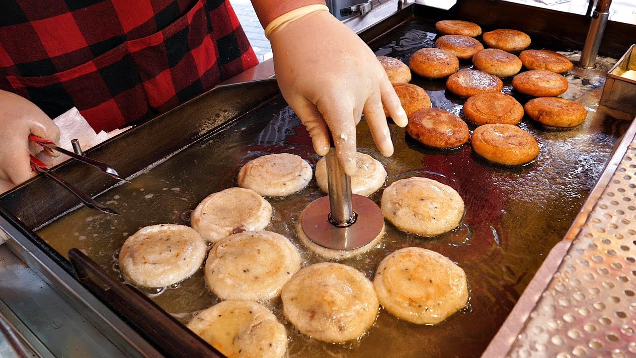 Знаменитый корейский «хNuts hotteok». разработано прямо здесь! / Корейская еда