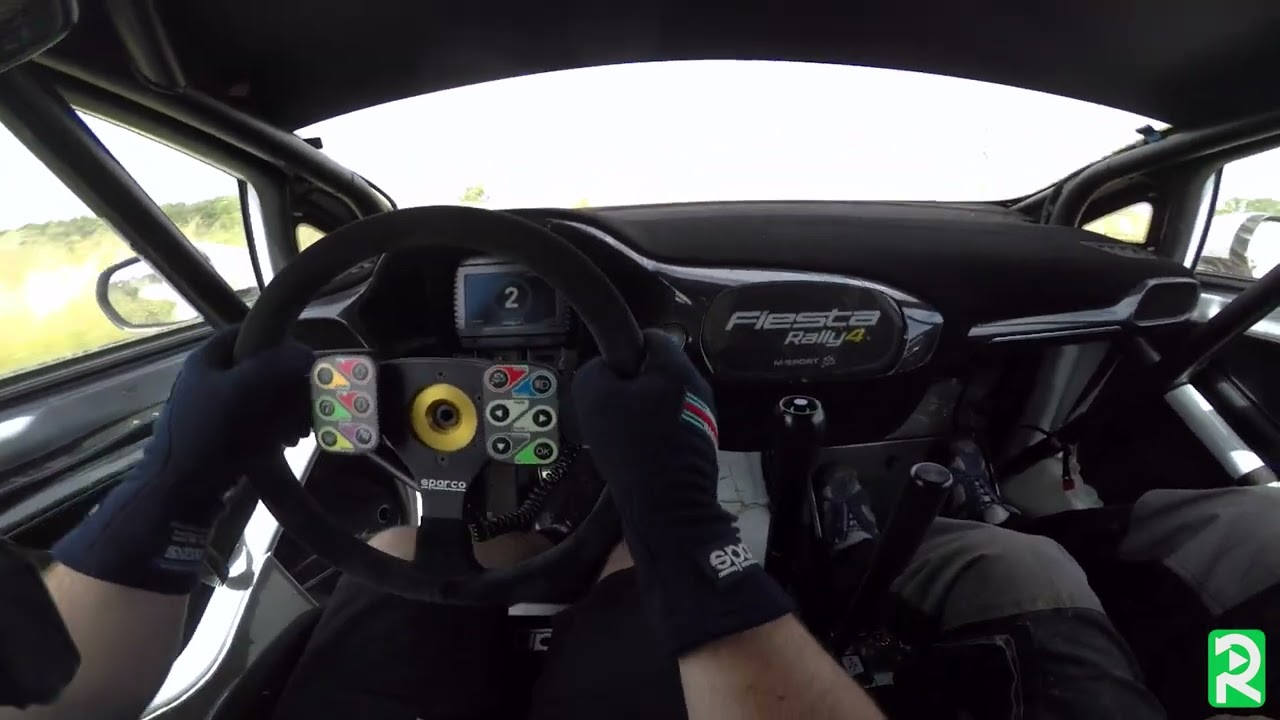 Rally Replay at Langley Park Rally School 2023 - Ford Fiesta Rally4 POV