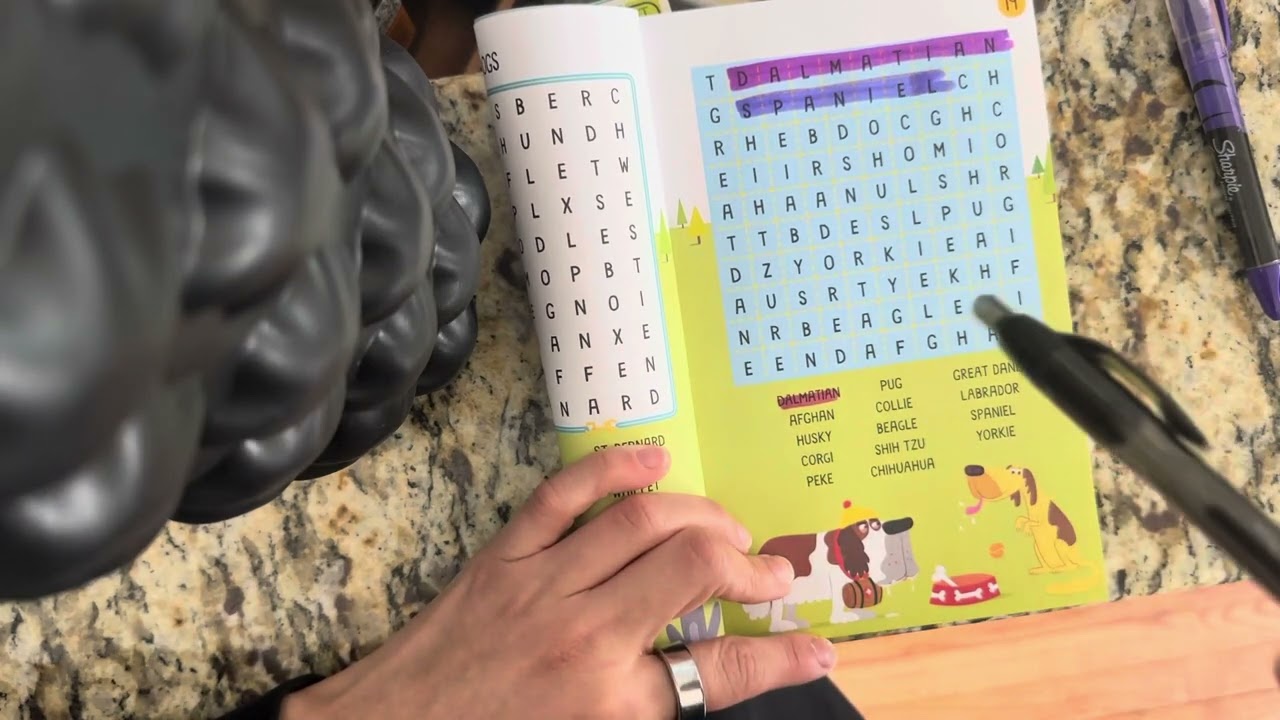 My first ASMR video! Wordsearch