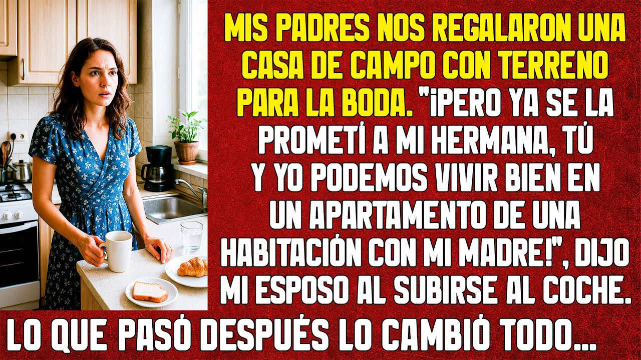 Ya le prometí la casa a mi hermana, tú y yo estaremos bien incluso en un apartamento...