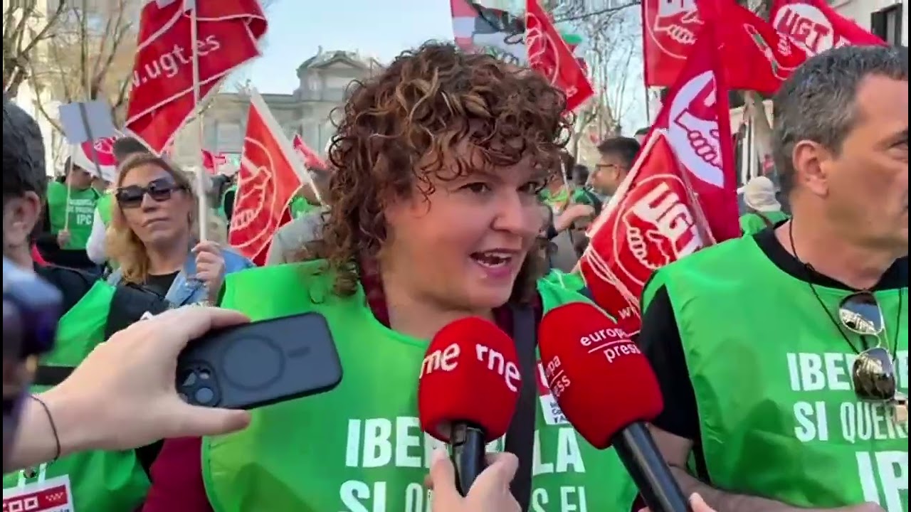 Movilización por un convenio justo en Iberdrola | Susana Huertas, Secretaria General de UGT Madrid 