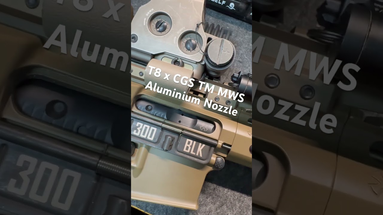 T8 x CGS ￼ aluminium nozzle for TM MWS prototype testing