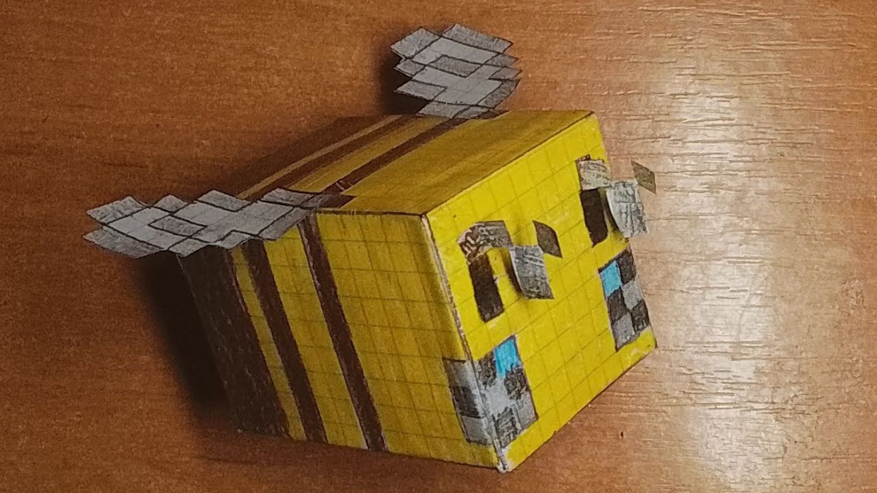 Как зделать пчелу из minecraft.