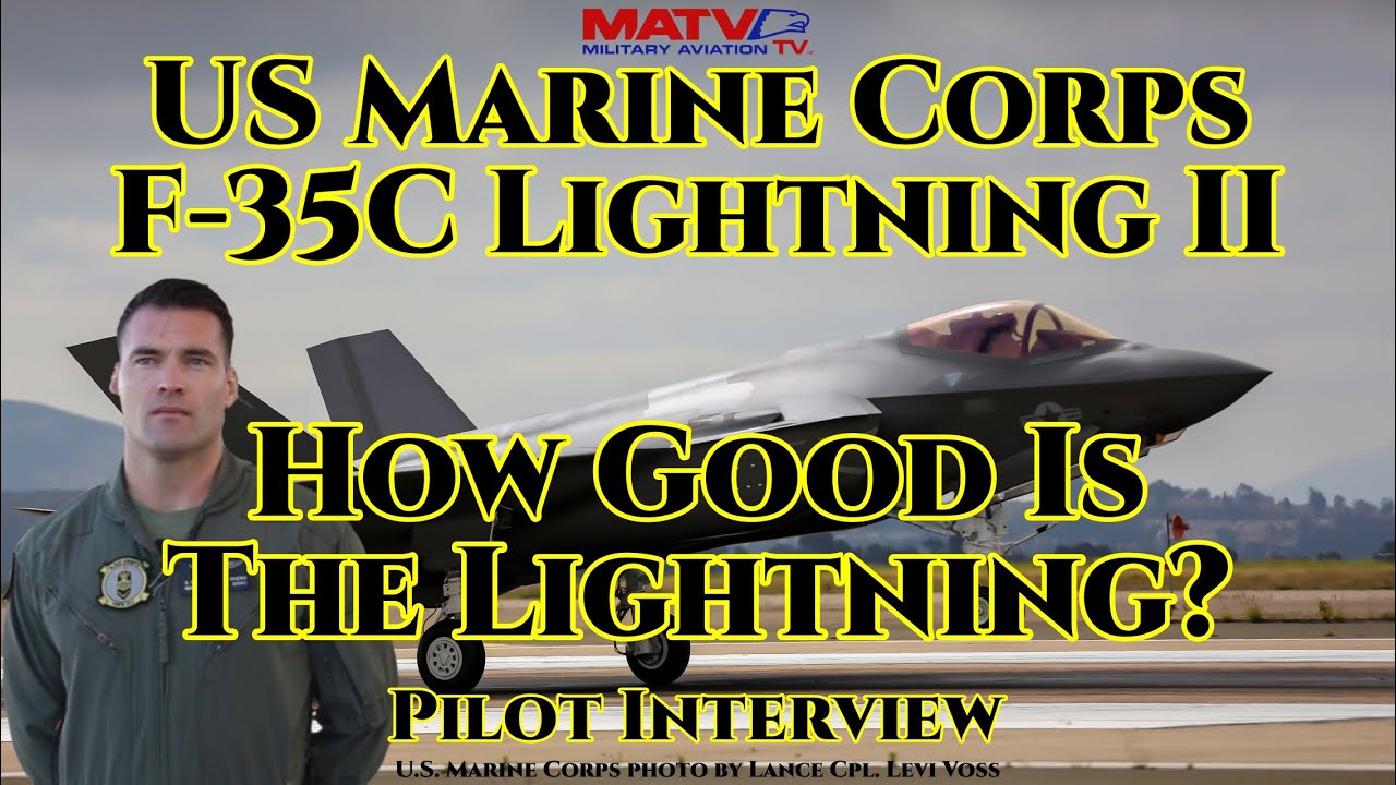How Good Is The F-35 Lightning? USMC F-35C Lightning II. Pilot interview-VMFA-314 Black Nights. #f35