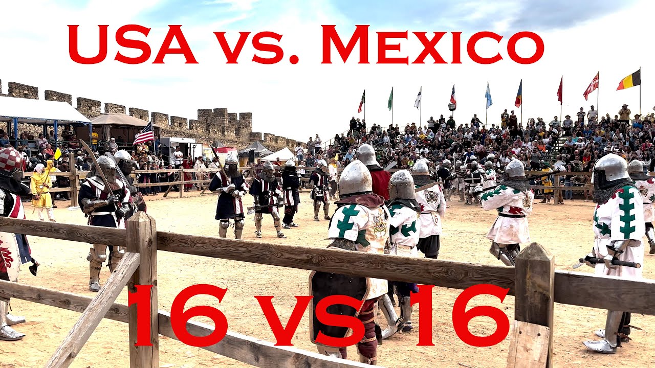 USA vs. Mexico, 16 vs. 16, Buhurt Fight (IMCF World Championships 2023)