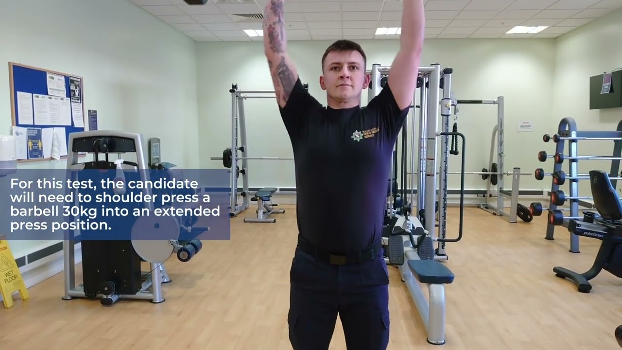 Firefighter Functional Test: Shoulder Press