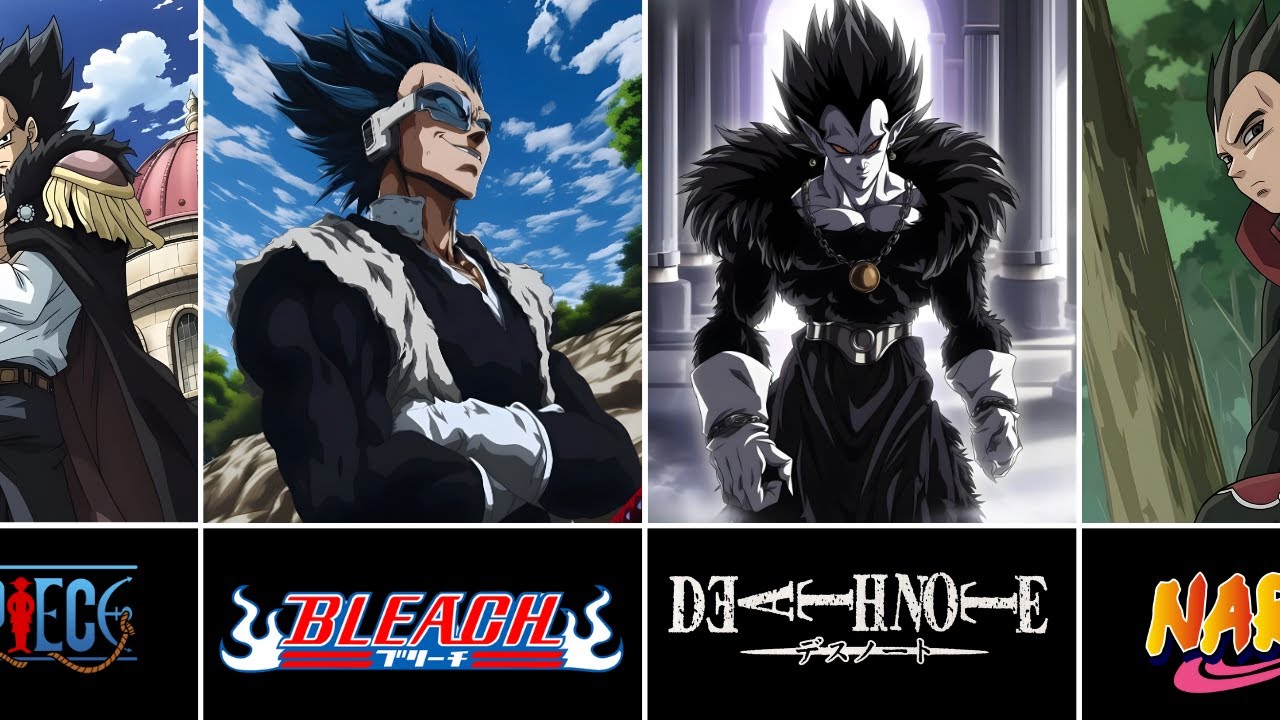 Vegeta in Different Anime Style