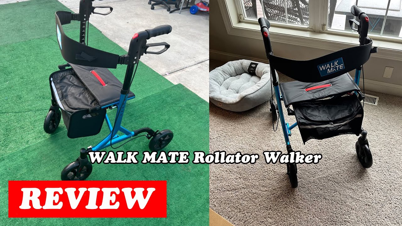 WALK MATE Rollator Walker Review | Lightweight 4-Wheel Walking Aid for Seniors