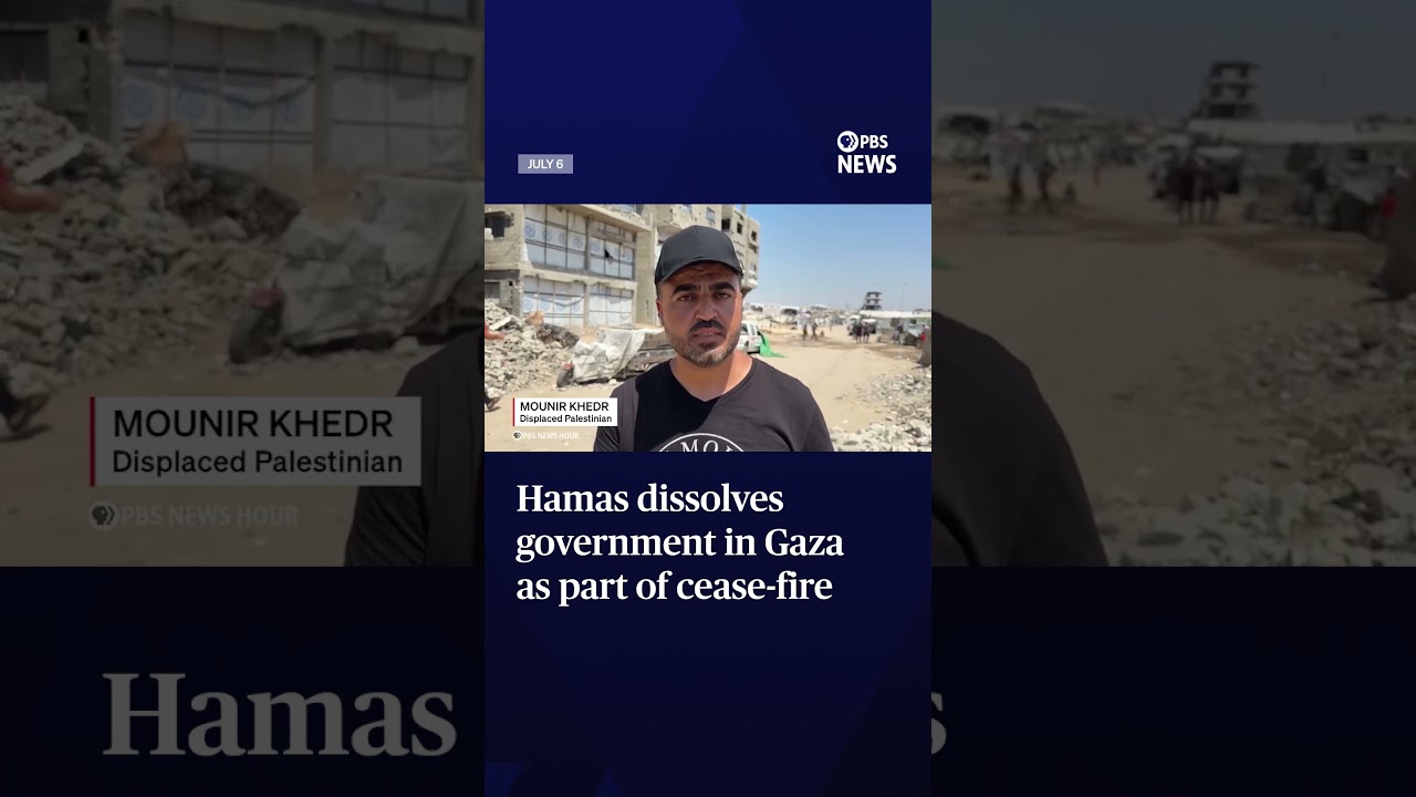 Hamas dissolves government in Gaza as part of cease-fire