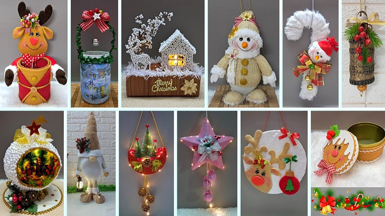 12 Easy Economical Christmas Decoration ideas from Simple materials | DIY Christmas craft idea🎄515