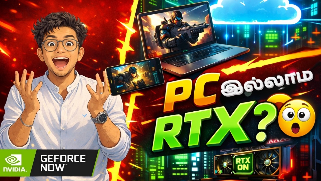 PC இல்லாம RTX Gaming? 😳 NVIDIA GeForce NOW India Explained in Tamil | Cloud Gaming Future