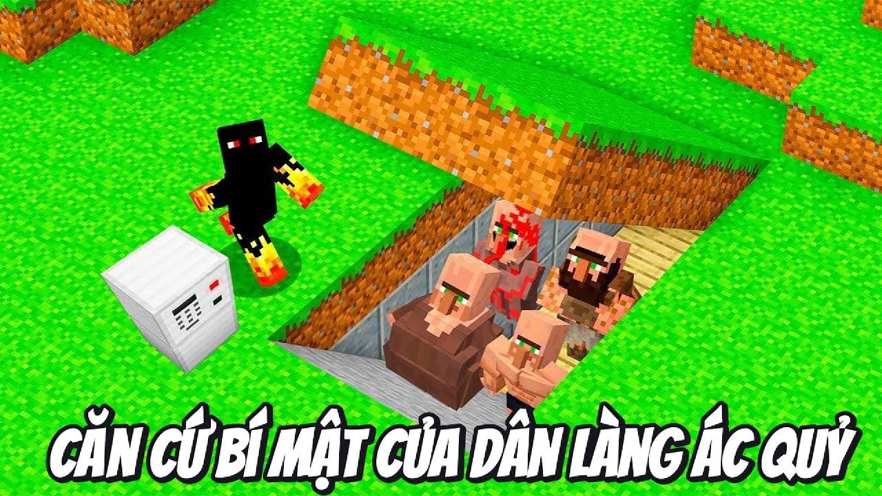 Thử Thách Khám Phá Căn Cứ Bí Mật Của Dân Làng Ác Quỷ Trong Minecraft Siêu Bất Ổn 🤣