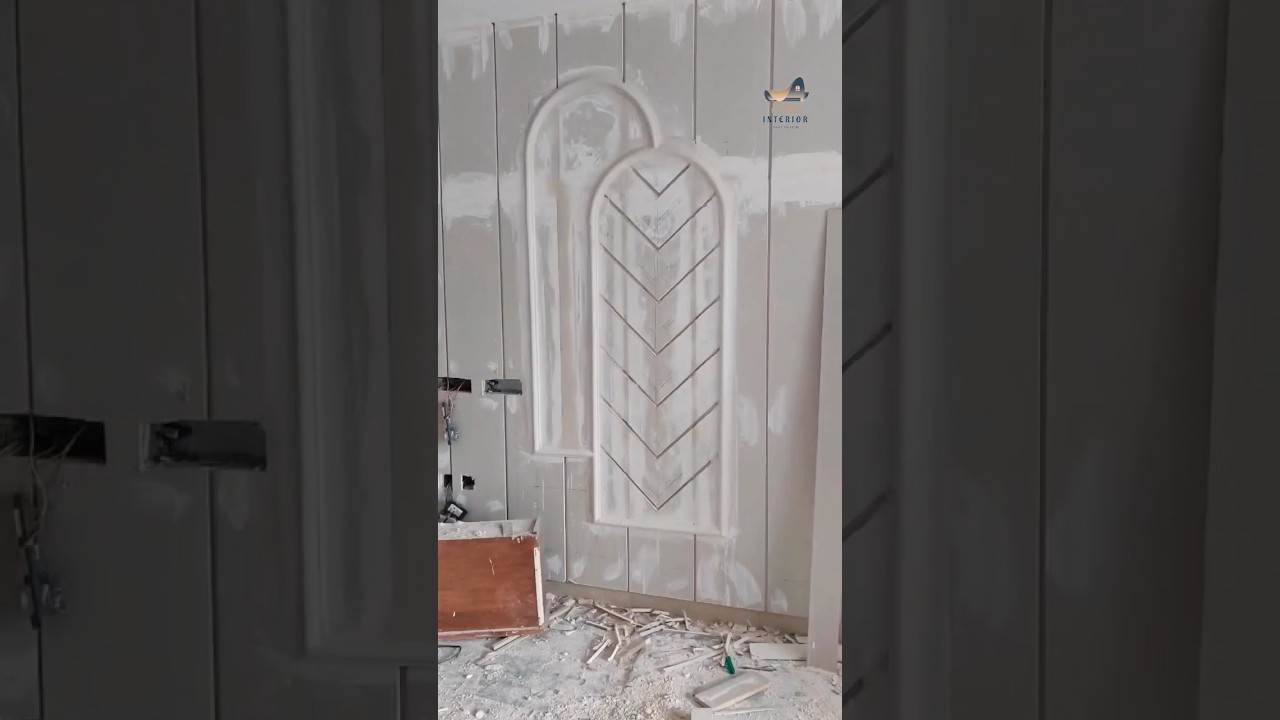 wall pop molding design #viralvideo