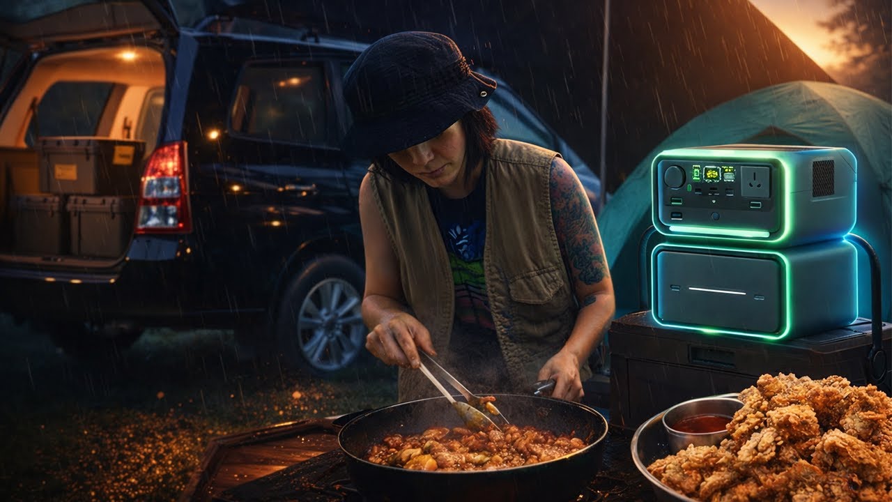 ASMR BEGINNER CAR CAMPING WITH MY OLD TOYOTA INNOVA | ECOFLOW RIVER 3 PLUS Unboxing | NO TALKING