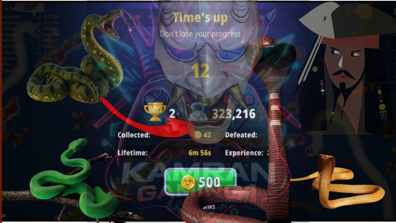 Worms Zone Best Goal || 323,216 Score 🎯  🏆🥇 2nd Best Game 🎮 Asia 🌏