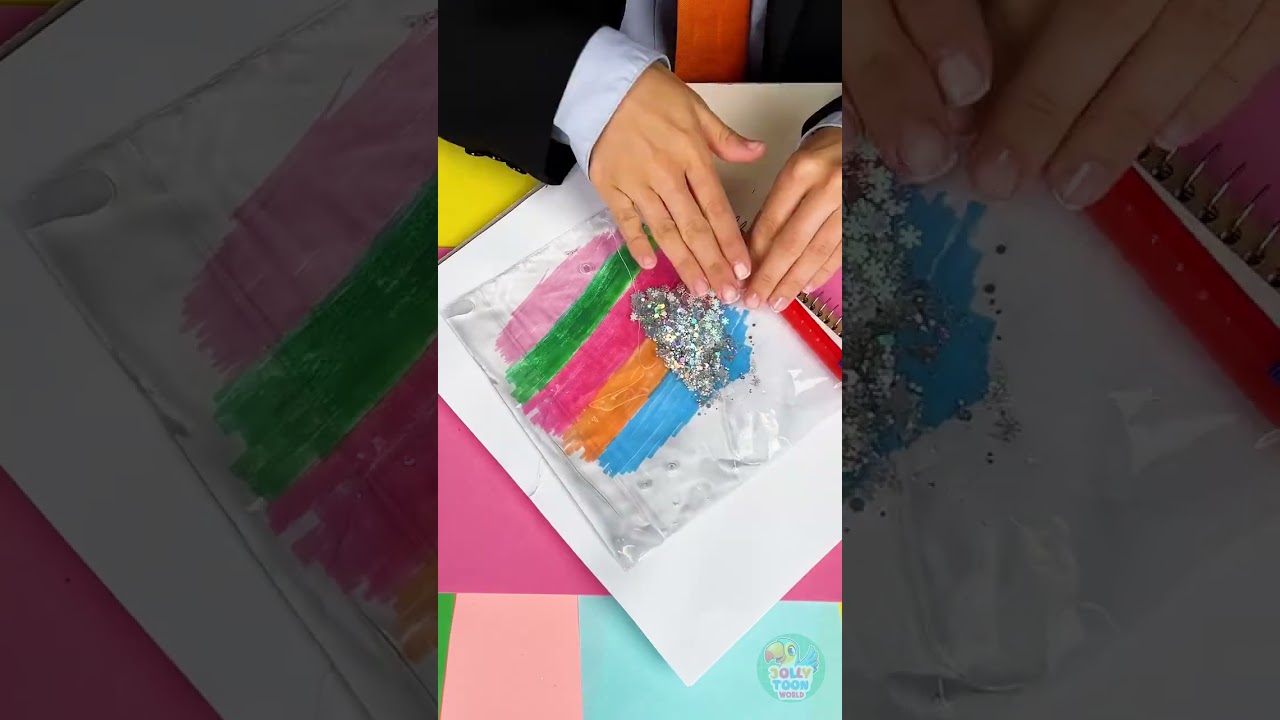 ✨ Sparkly Jar Magic! 💖 Let&rsquo;s Make a DIY Notebook Cover! 📒