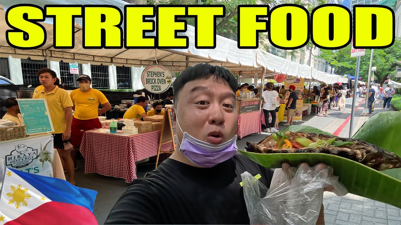 Trying Filipino Street Food at Salcedo Weekend Market 🇵🇭 Makati City Manila, Philippines