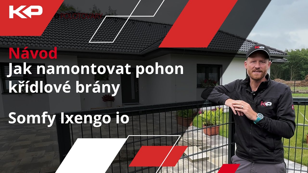 Jak namontovat pohon křídlové brány Somfy Ixengo io | KovoPolotovary.cz