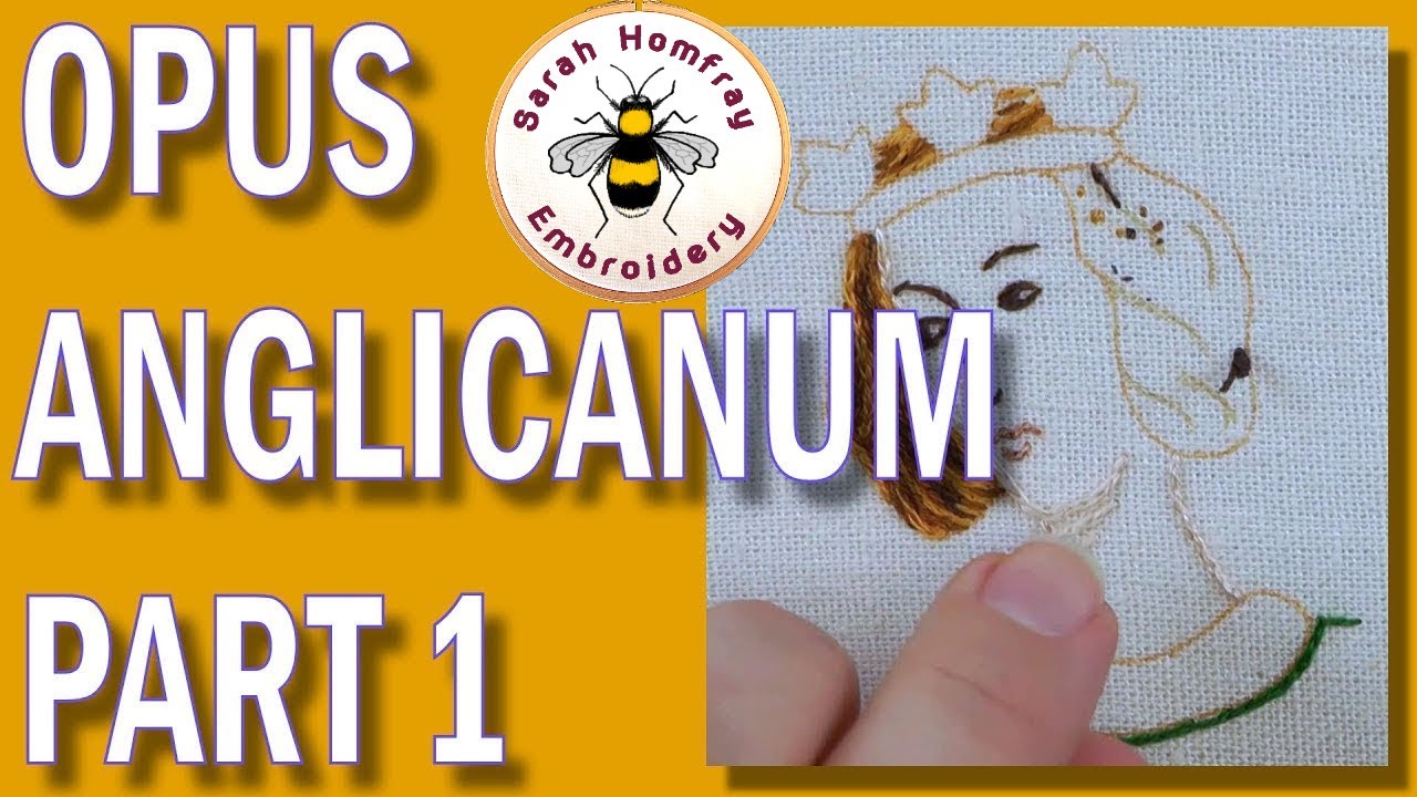 Embroidered medieval face - Opus Anglicanum part 1 | Hand embroidery project