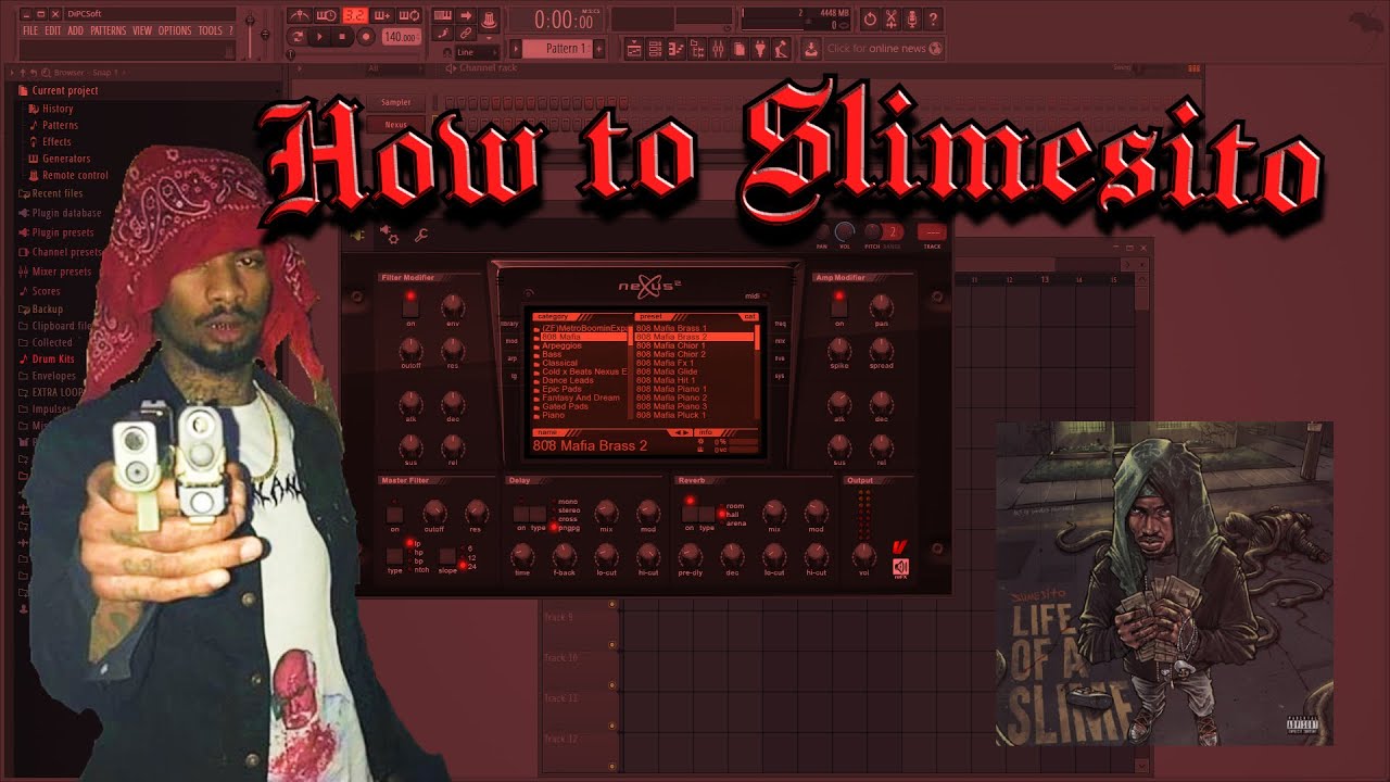 [FL Studio 12] How to Make a Slimesito/BeezyB Type Beat TUTORIAL (SIMPLE/DARK)