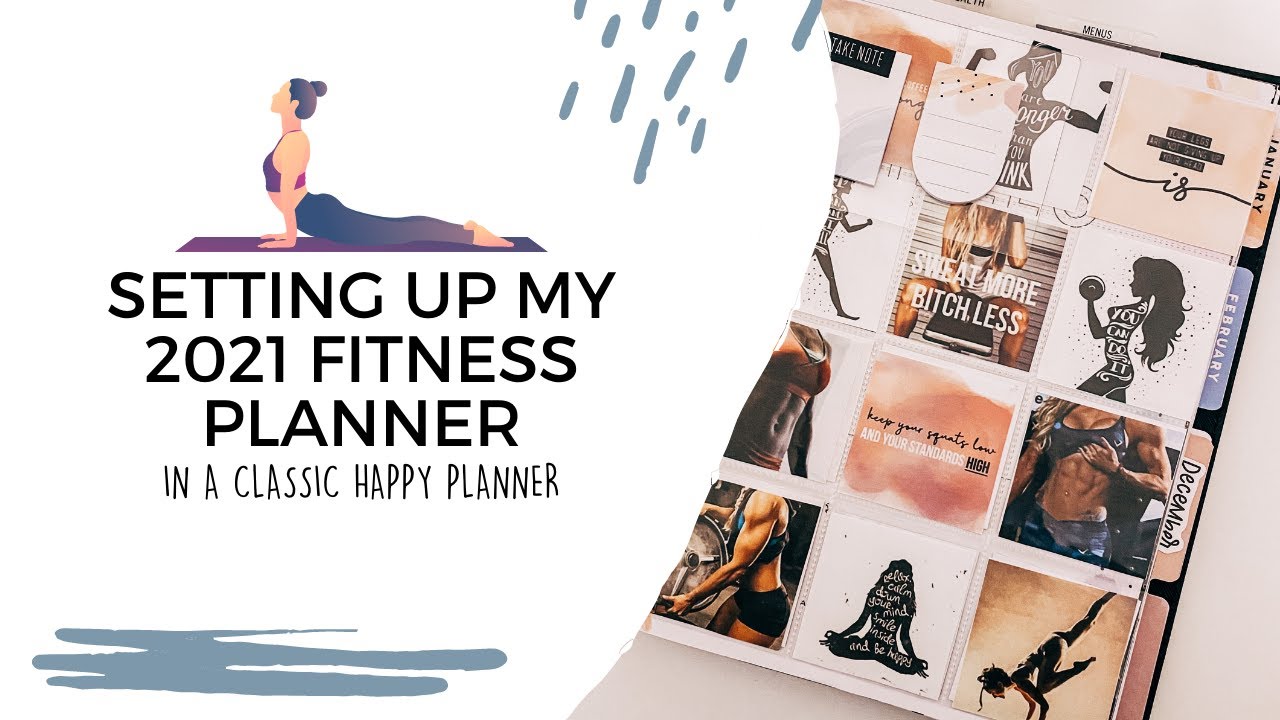 SETTING UP MY 2021 FITNESS PLANNER | THE HAPPY PLANNER