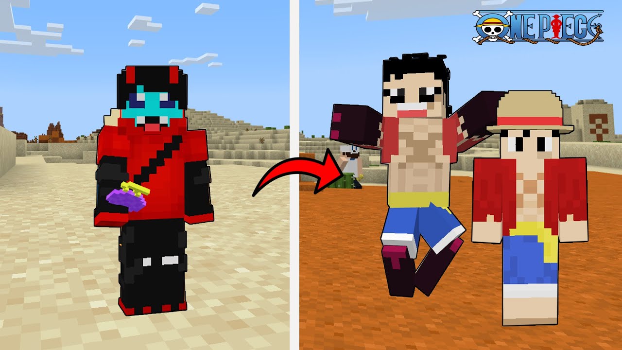 Naging si LUFFY ako ng Onepiece sa Minecraft PE!! ft. SheyyynPlayz