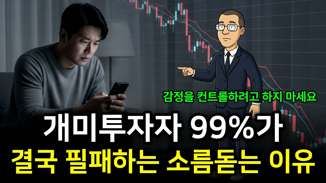 투자실패 99%를 만드는 5가지 치명적인 심리 (해결안 2가지) | 감정을 통제하려고 하지 마세요!
