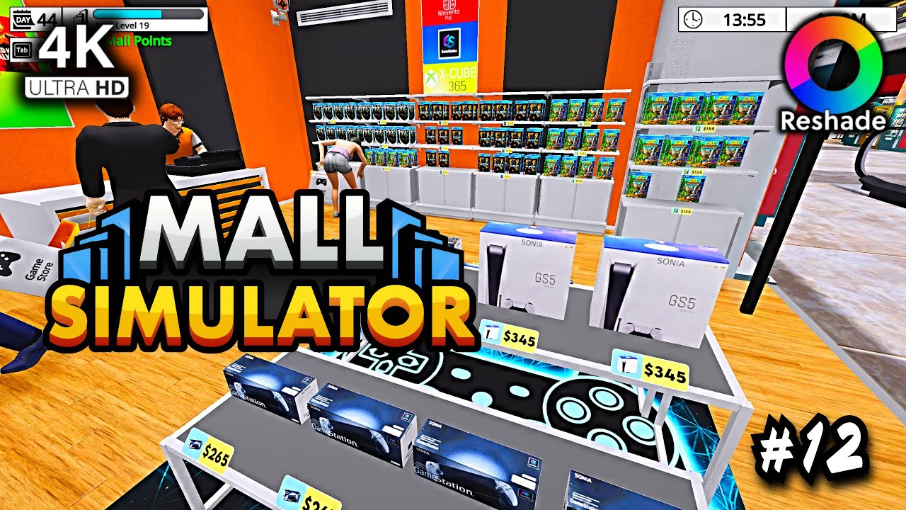 Mall Simulator 2025 4K Reshade #12 Level 20 All Stores Unlocked!