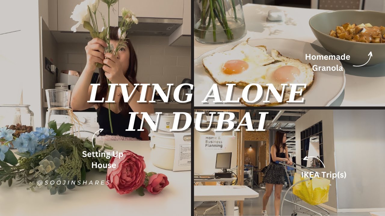 Living Alone in Dubai: IKEA Trips, Setting Up Houses, Grocery Shopping, and Adulting 🪴