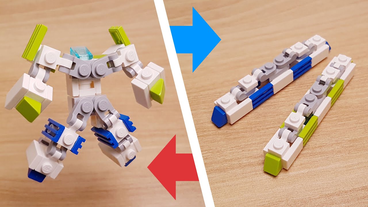 Мини-робот-трансформер LEGO Line 1 и Line 2 Subway One-Two #LEGO #MOC