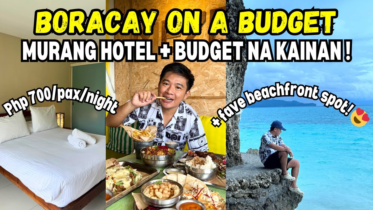 MURANG Hotel at SULIT na Kainan sa BORACAY + Beachfront Spot! 🇵🇭 | Wander J