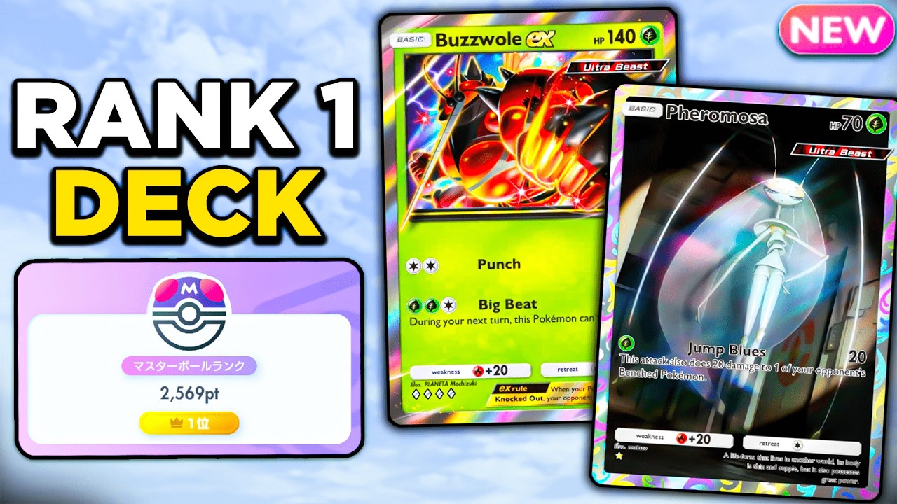 How The RANK #1 Player Uses This Buzzwole Deck | Pokemon TCG Pocket