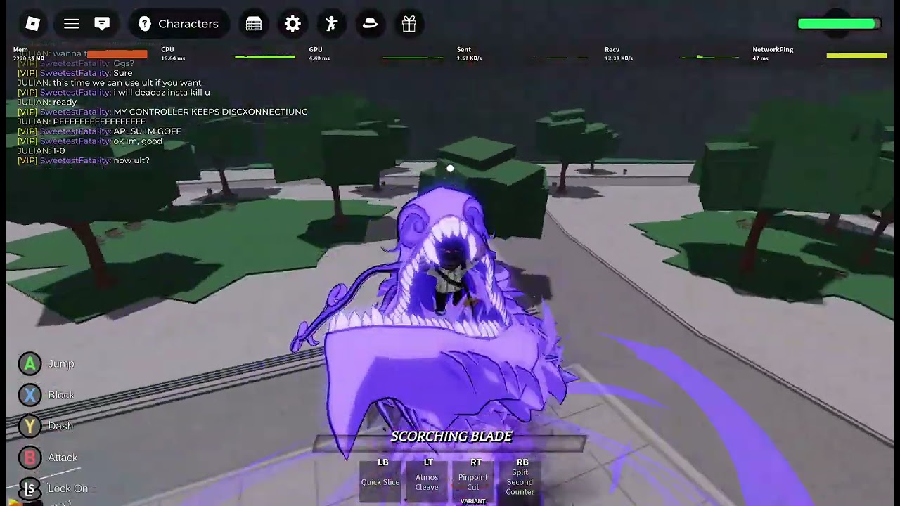 Roblox TSB - Me and Julian's improvement against Savanna (Part 1)