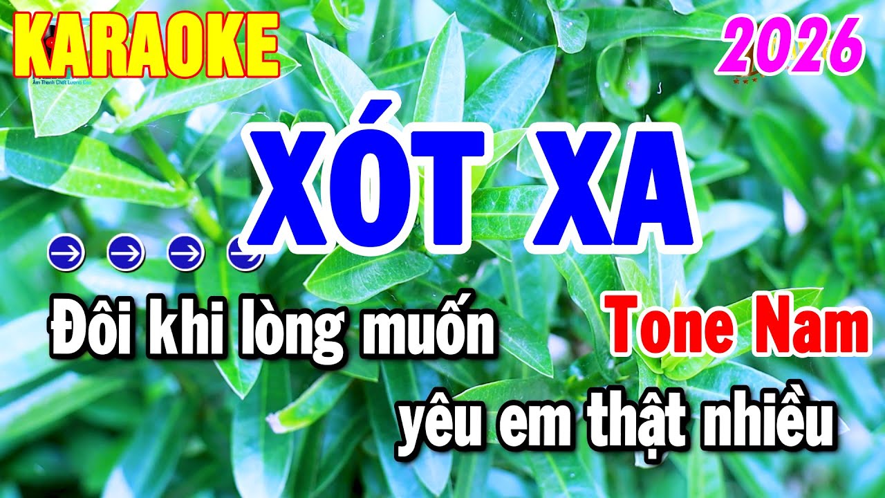 Karaoke Xó Xa Tone Nam ( Em ) Nhạc Chuẩn Dễ Hát Nhất 2026 | Thanh Hải