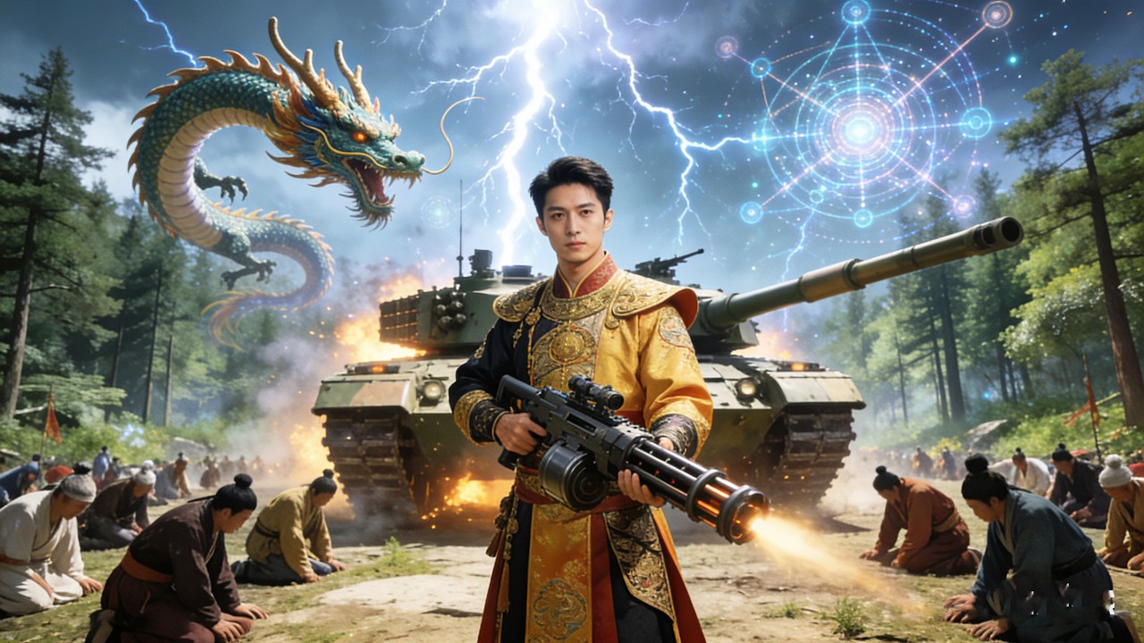 💥Penjelajah waktu nyaris tewas, keluarkan senapan Gatling menerobos musuh.【我能来回穿梭古代】