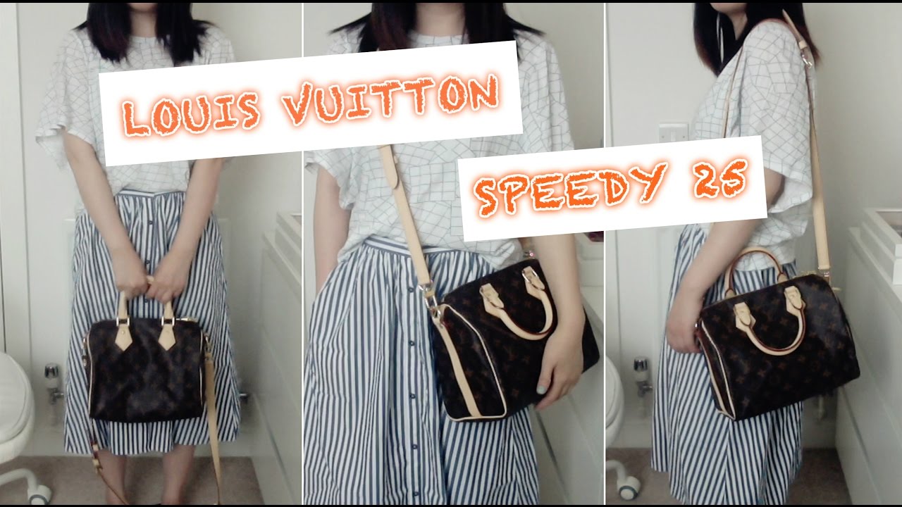 LOUIS VUITTON Speedy 25 bag review | LV 老花水桶包分享