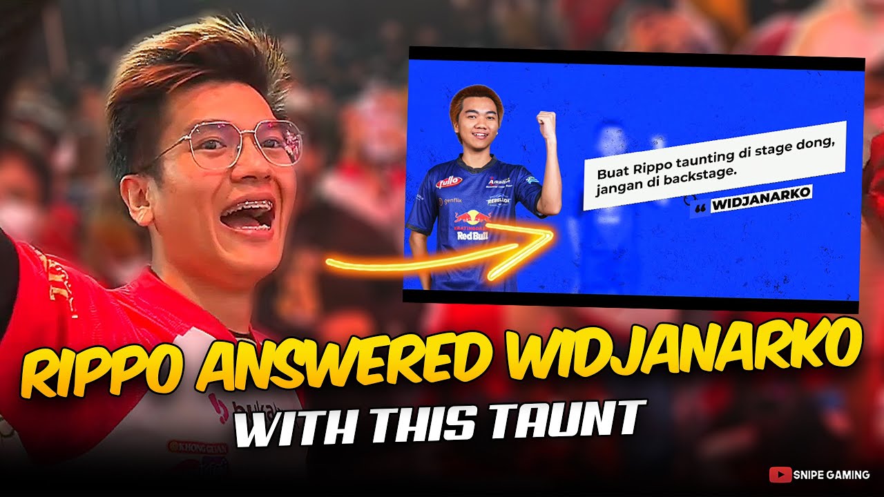 RIPPO ANSWERED WIDJANARKO WITH THIS SAVAGE TAUNT. . . 😮