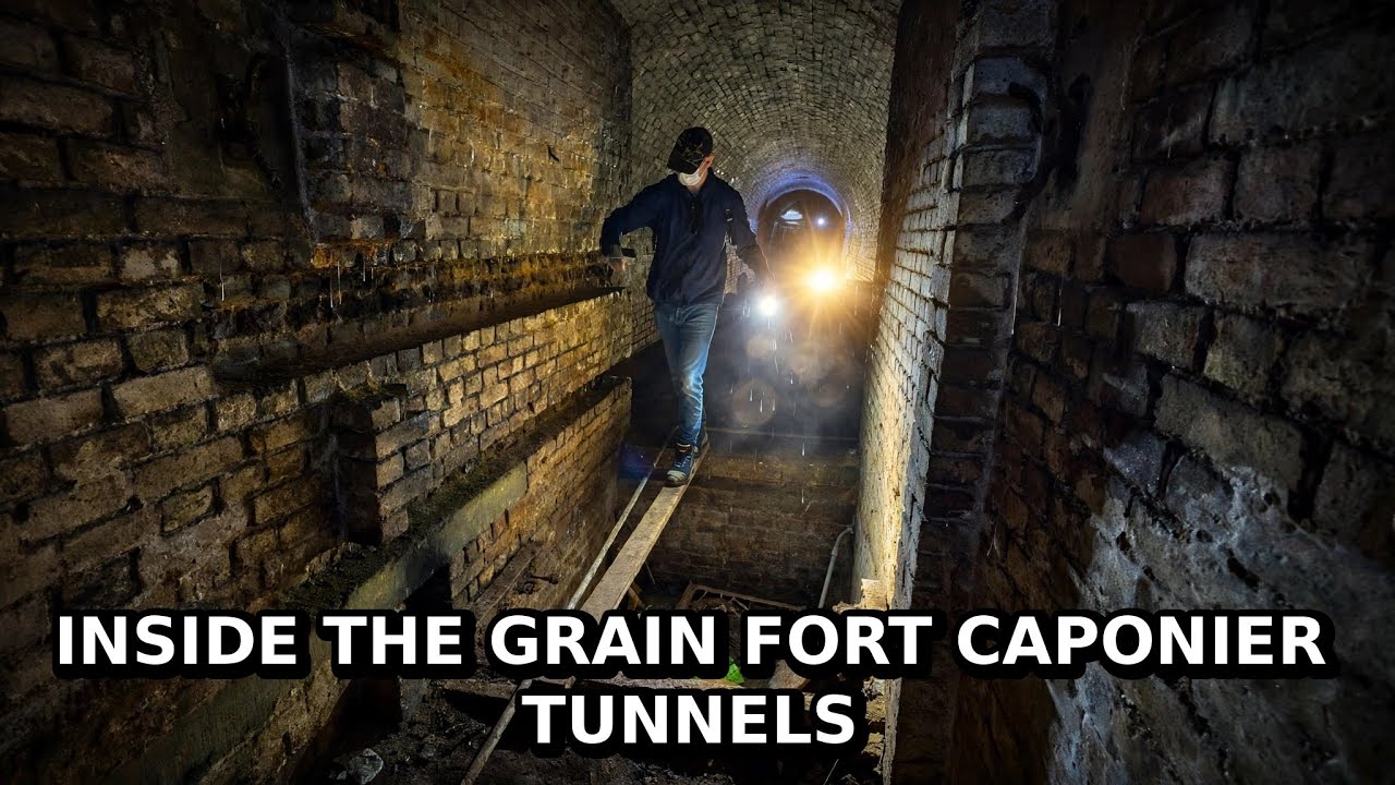 Inside the Grain Fort caponier Tunnels