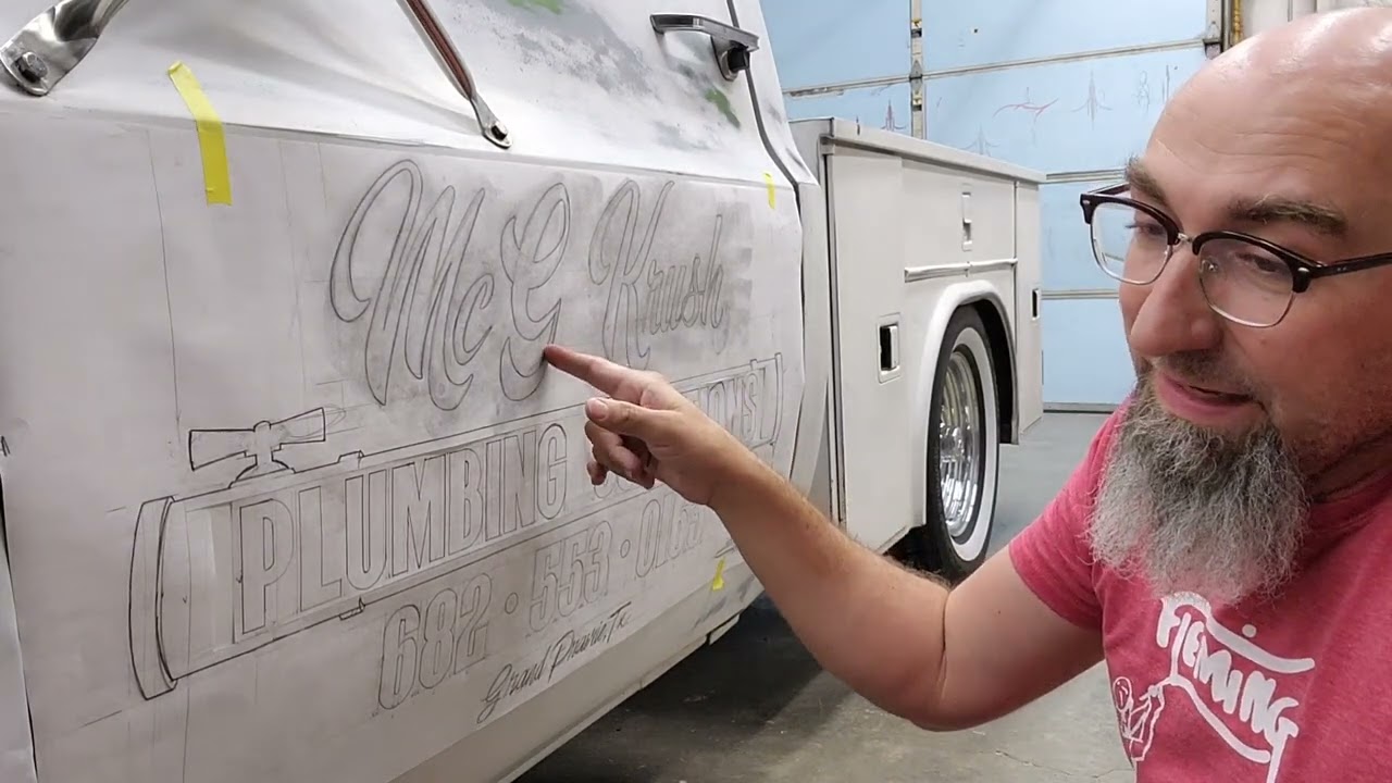 Lettering A Plumbing Truck: Part 3 Gold Leaf